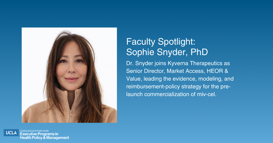 Faculty Spotlight Sophie Snyder, PhD
