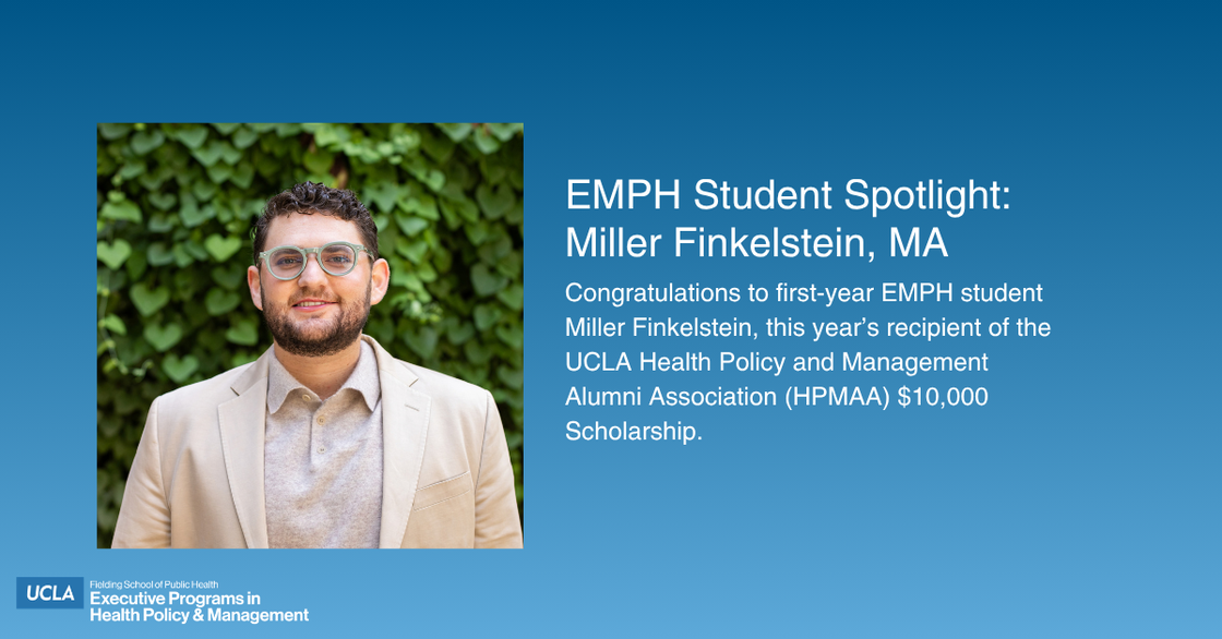 HPMAA $10K Scholarship Recipient 2026 - Miller Finkelstein