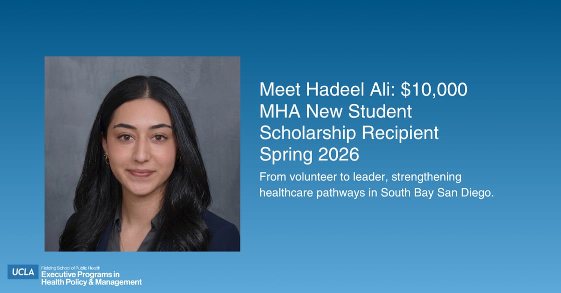 MHA New Student Scholarship Recipient Spring 2026 - Hadeel Ali