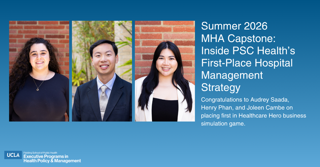 PSC Health Places 1st in MHA Capstone Simulation - Summer 2026